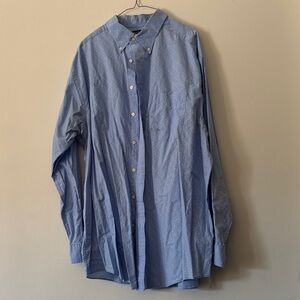Roundtree & Yorke Light Blue Casual Button-Down Shirt
